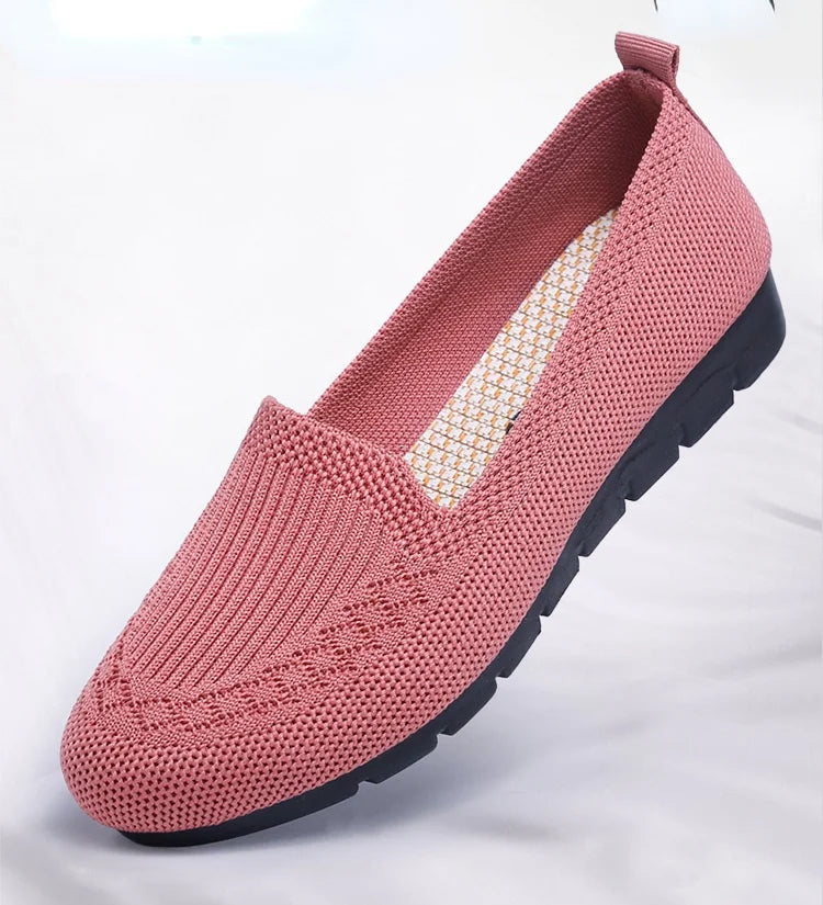 Women’s Orthopedic Knit Comfort Loafers – Slip-Resistant Walking Shoes