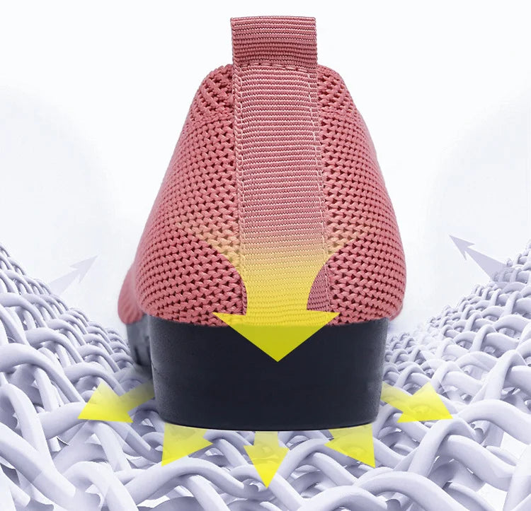 Women’s Orthopedic Knit Comfort Loafers – Slip-Resistant Walking Shoes