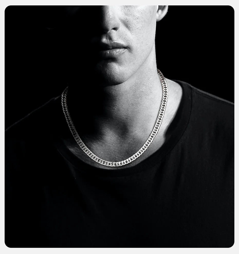 Gold Cuban chain necklace