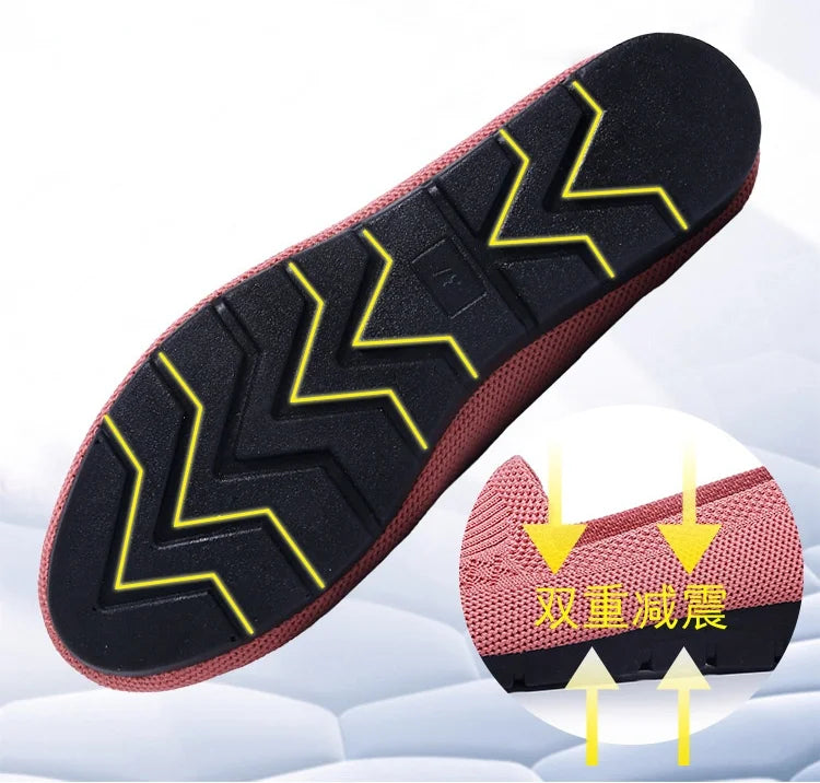 Women’s Orthopedic Knit Comfort Loafers – Slip-Resistant Walking Shoes
