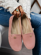 Comfortable Women's Loafers Laser Stitch Detail Flat Shoes Casual Comfortable Slip On Classic Trendy Streetwear