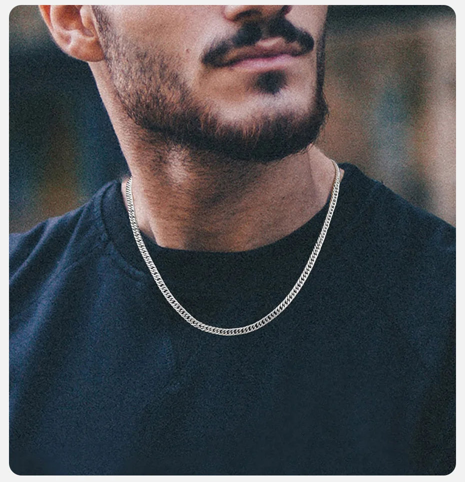 Gold Cuban chain necklace