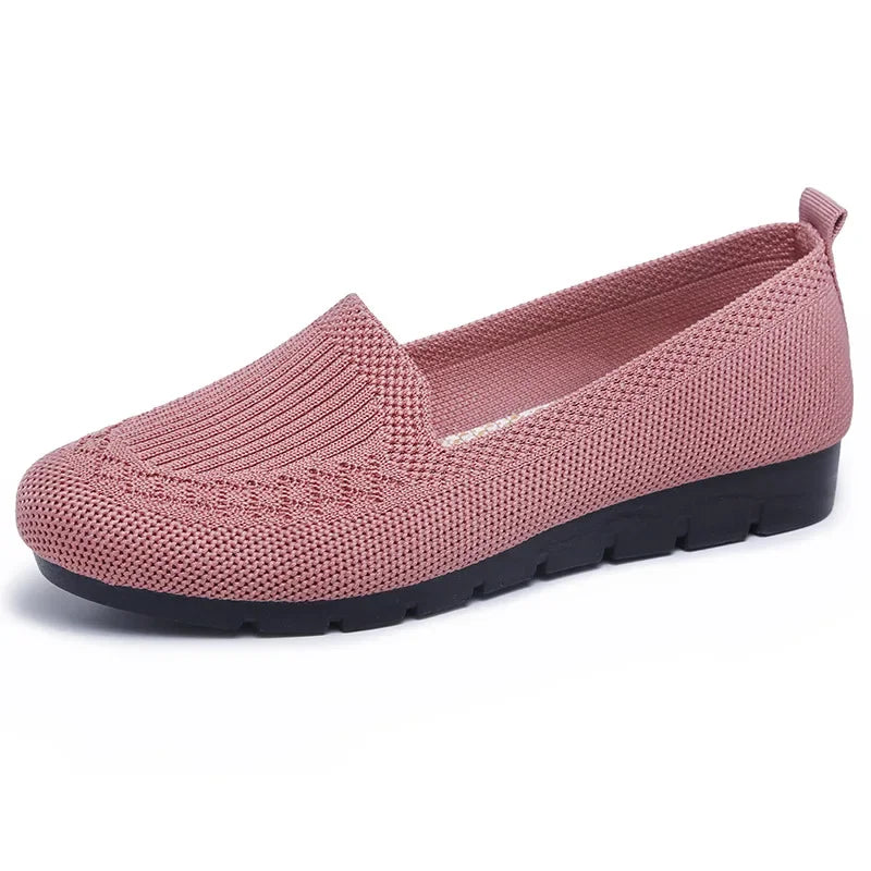 Women’s Orthopedic Knit Comfort Loafers – Slip-Resistant Walking Shoes