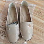 Comfortable Women's Loafers Laser Stitch Detail Flat Shoes Casual Comfortable Slip On Classic Trendy Streetwear