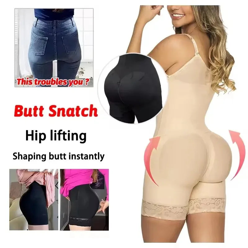 Women's Shapewear Slimming Girdle Reductive Corset Body Shaper Butt Lifter Seamless Sheath Women Compression Garments