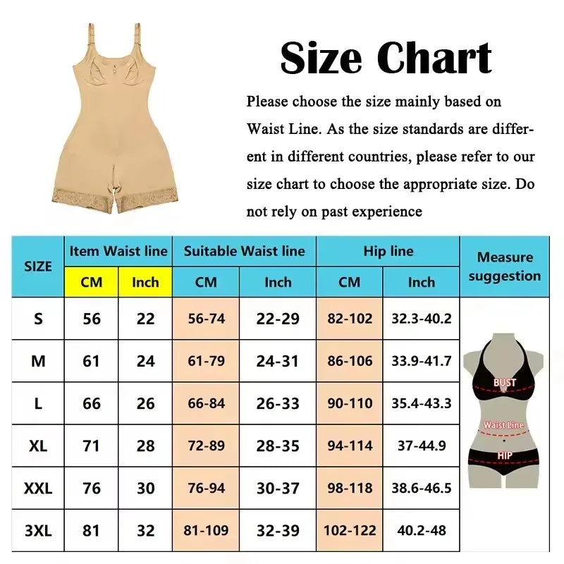Women's Shapewear Slimming Girdle Reductive Corset Body Shaper Butt Lifter Seamless Sheath Women Compression Garments