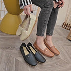 Comfortable Women's Loafers Laser Stitch Detail Flat Shoes Casual Comfortable Slip On Classic Trendy Streetwear